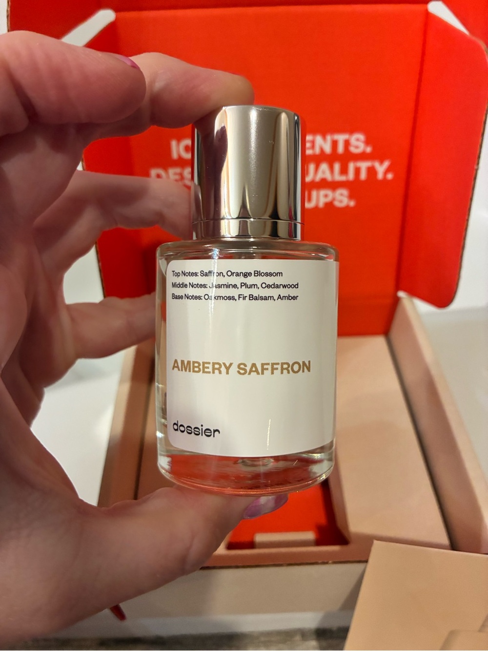 Dossier Ambery Saffron Perfume